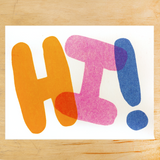 Hi Notecard | Box of Six