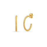Twisted Gold Hoops | 20mm