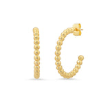 Gold Ball Hoops | Small