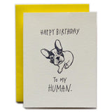 Happy Birthday Human Card