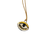 Not So Evil Eye Charm Necklace | Sand