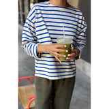 Sailor Top | Blue Stripe on Cream