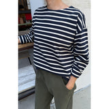 Sailor Top | White Stripe on Navy