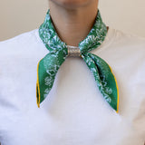 Silk Blossom Scarf | Garden Green