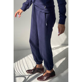 Pointelle Serene Jogger | Navy