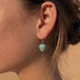 Isabel Amazonite Heart Earrings
