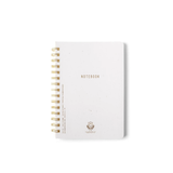 Textured Paper Twin Wire Notebook | Speckled Ivory