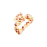 Odessa Claw Clip | Checker Brown
