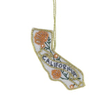 Embroidered California Ornament