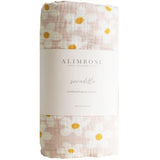 Muslin Cotton Swaddle | Large Daisies