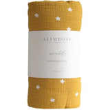 Muslin Cotton Swaddle | Starry Night Butterscotch