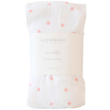 Muslin Cotton Swaddle | Pink Stars