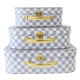 Suitcase Set of 3 | Blue Check
