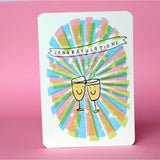 Congratulations Champagne Card