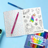 Stickiville Color-in' Sticker Book | Cute-A-Licious Doodles
