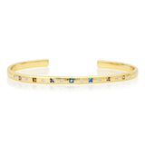 Studded Cuff | Multi Colored CZ