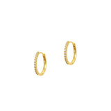 Pave CZ Huggies | Medium