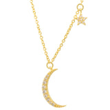 Moon + Star Necklace