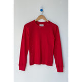 Pointelle Fundamental Tee | Red Apple