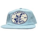 Canyon Surf Club Corduroy Trucker Hat | Light Blue