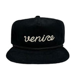 Venice Cord Trucker | Black + Ivory