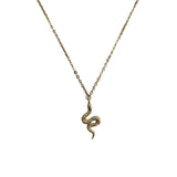 Gold Vermeil Snake Necklace