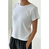Pointelle Babe Tee | Snow White