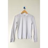 Pointelle Fundamental Tee | Snow White