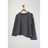 Sailor Top | White Stripe on Navy
