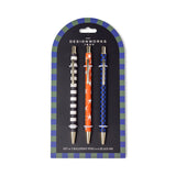 A Dopo Set Of 3 Pens | Stripe + Star + Check