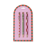 A Dopo Set Of 3 Pens | Diamond + Stripe + Check