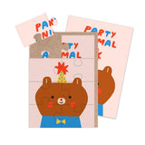 Party Animal Jigsaw Card
