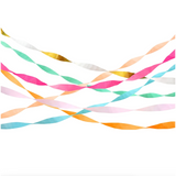 Bright Crepe Paper Streamers | Set of 7