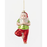 Yoga Santa Ornament