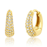 Pave Graduated Huggie | CZ