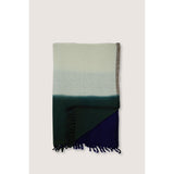 No. 83 Wool Throw | Khaki + Ink Blue
