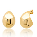 Large Puffy Teardrop Earring