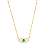 Enamel Evil Eye Necklace