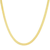 Herringbone Chain Necklace | Gold Plated