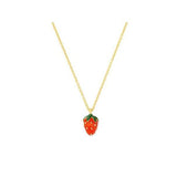 Strawberry Pendant Necklace