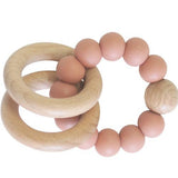 Beechwood Teether Ring Set | Terracotta