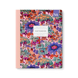 Exercise Book | Neon Floral Coral Jungle