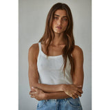 Daphne Ribbed Tank | Off White