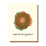 Will You Be My Bagel Card