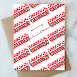 Ribbon Candy Christmas Card