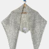 Mohair Pointelle Shawl | Heather Grey