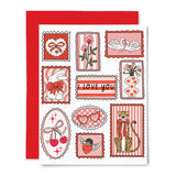Valentine Stamps Card