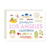 Greetings From Los Angeles Card