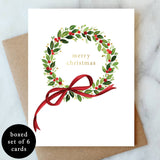 Berry Holly Wreath Boxed Notes