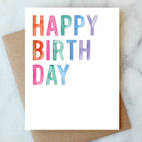 Bold Happy Birthday Card